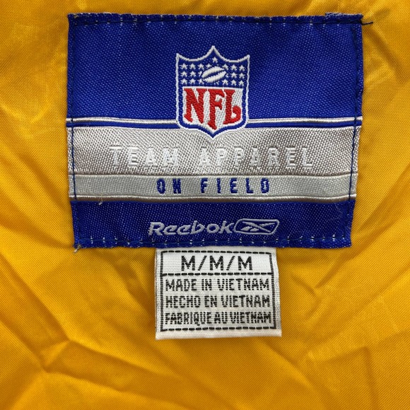 Pittsburgh Steelers On Field Jacket Men's Medium Gray Reebok Coat - Picture 5 of 11